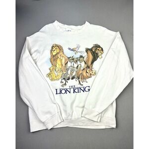 Disney Store Adult M/L Vintage Lion King Graphic Sweatshirt (Read)